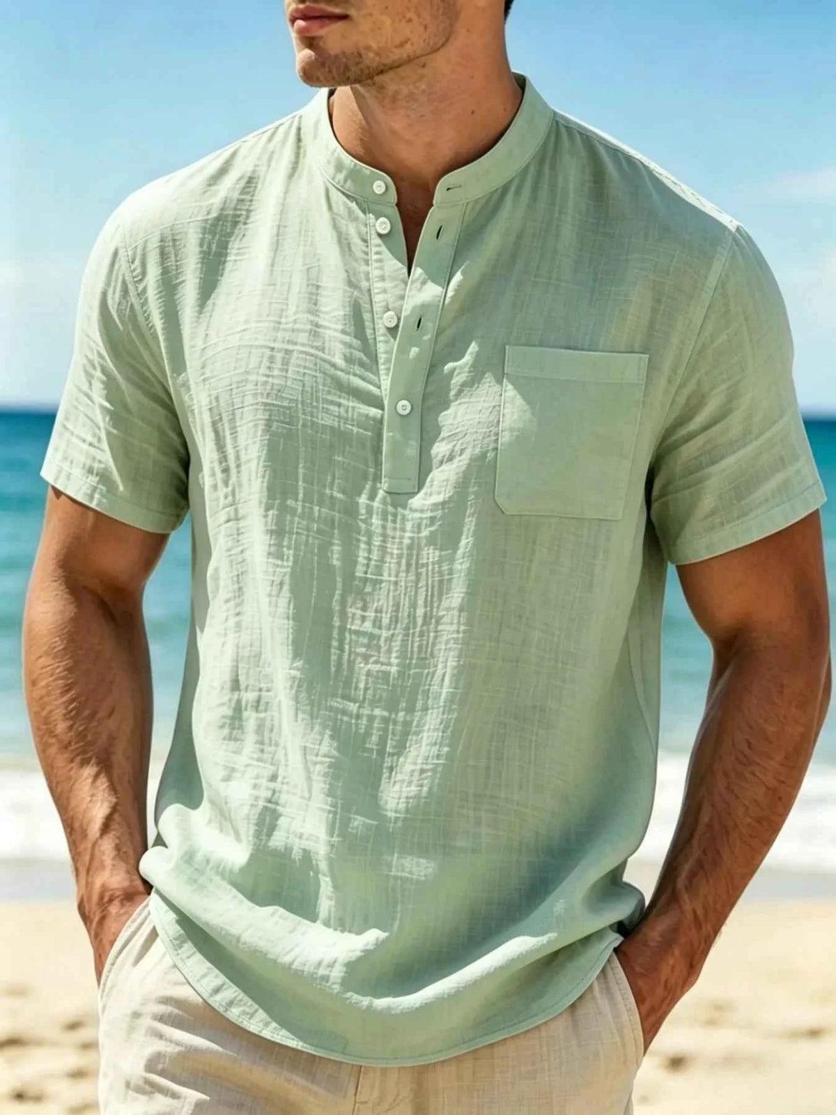 Men's Relaxed Henley Shirt