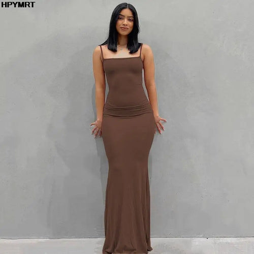 Ruched Mermaid Maxi Dress