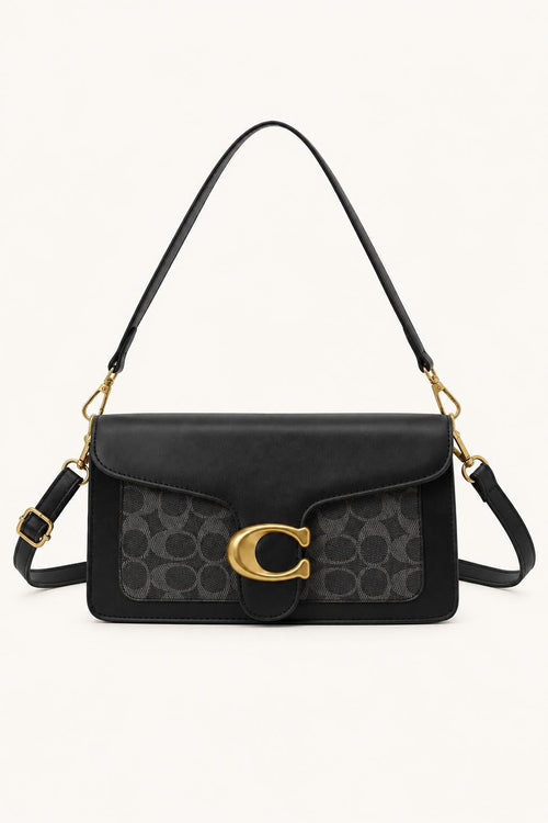Patterned Flap Crossbody Bag
