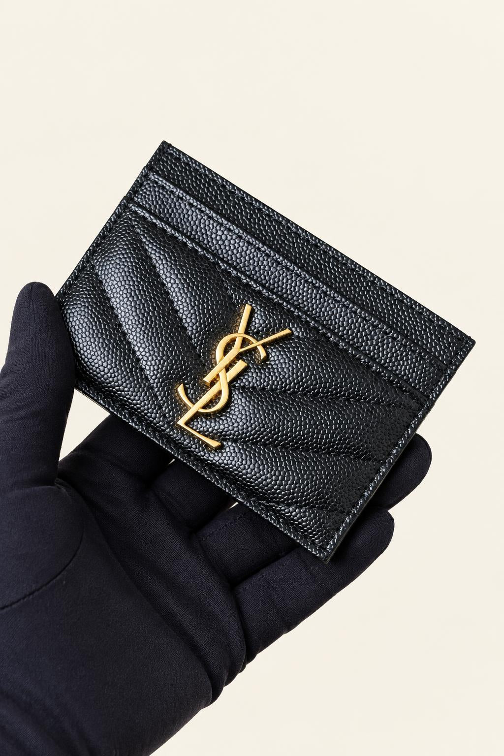 Black Card Holder — carrying view