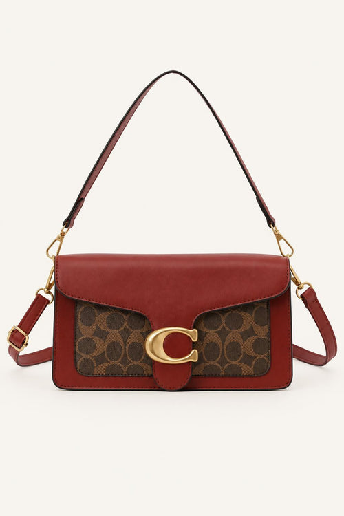 Patterned Flap Crossbody Bag