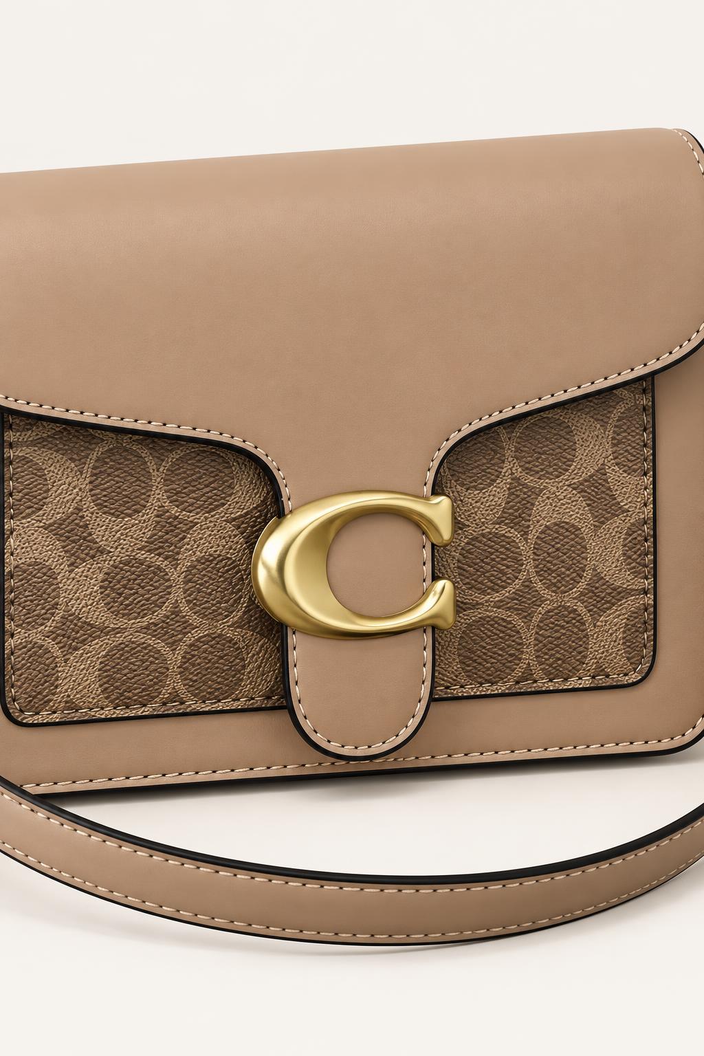 Patterned Flap Shoulder & Crossbody Bag — carrying view