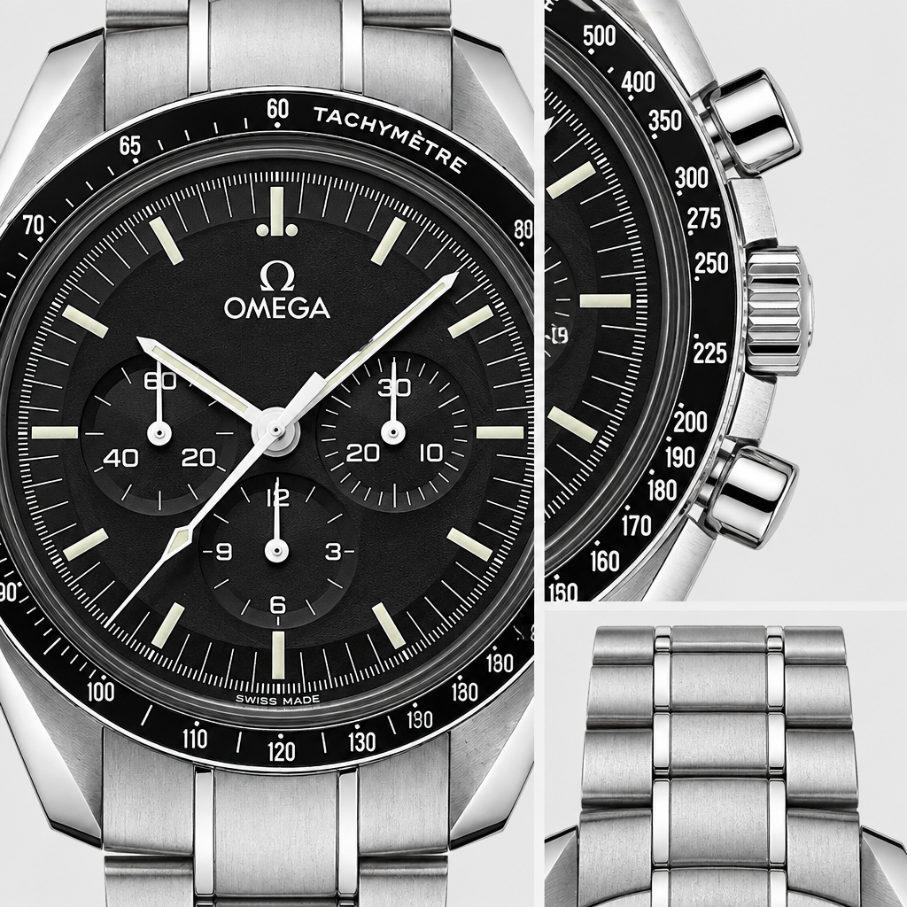 Baton-Dial Tachymeter Bracelet Watch — view 4