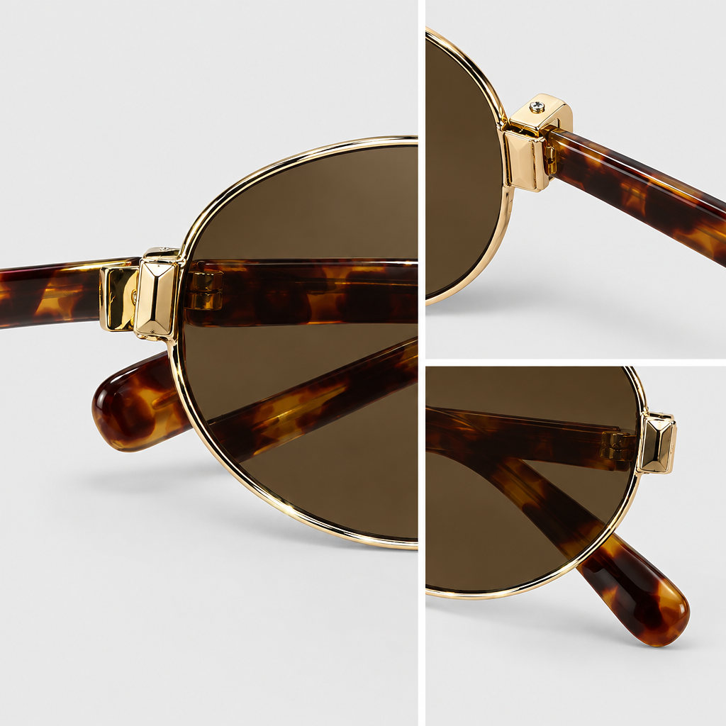 Retro Round Frame Sunglasses — view 5