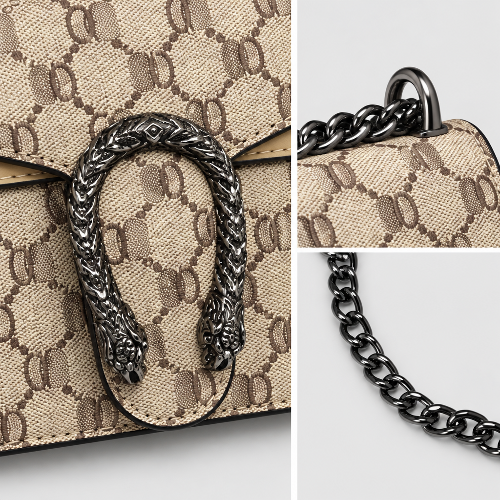 Retro Quilted Chain Crossbody Bag — view 5