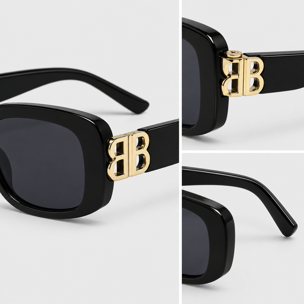 Double-B Rectangular Sunglasses — view 4
