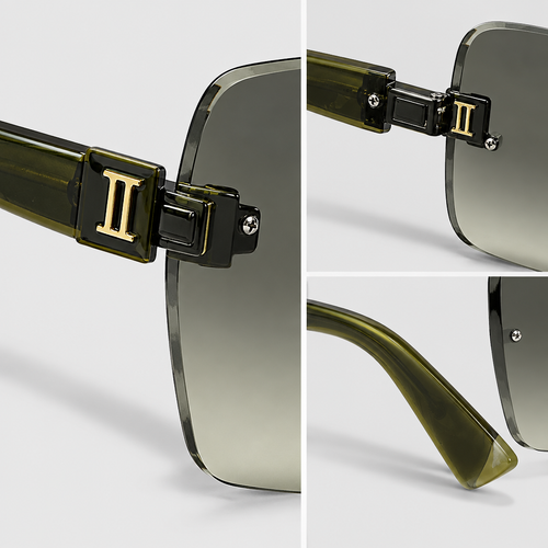 Oversized Square Gradient Sunglasses