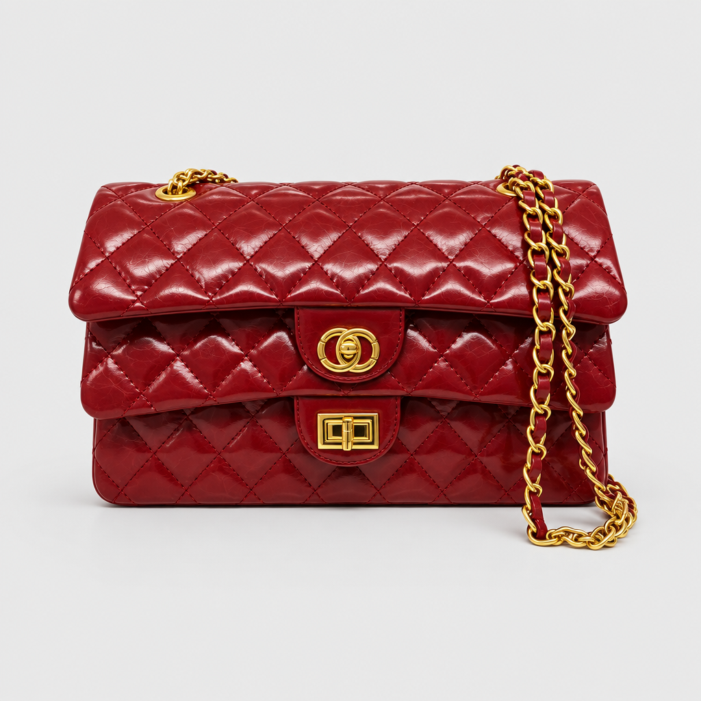 Retro Diamond Quilted Chain Shoulder Bag — view 3