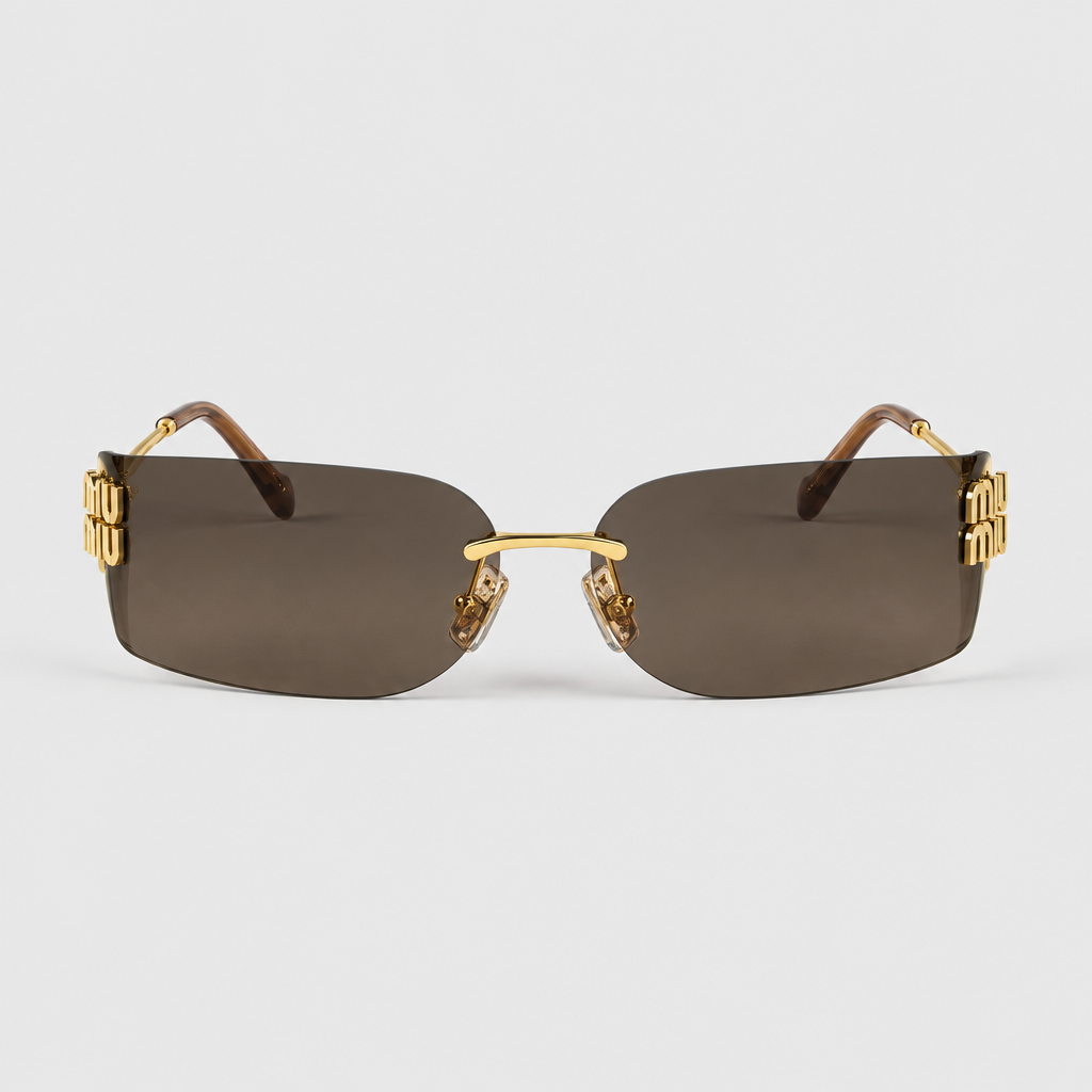 Unisex Rimless Alloy Sunglasses — view 2
