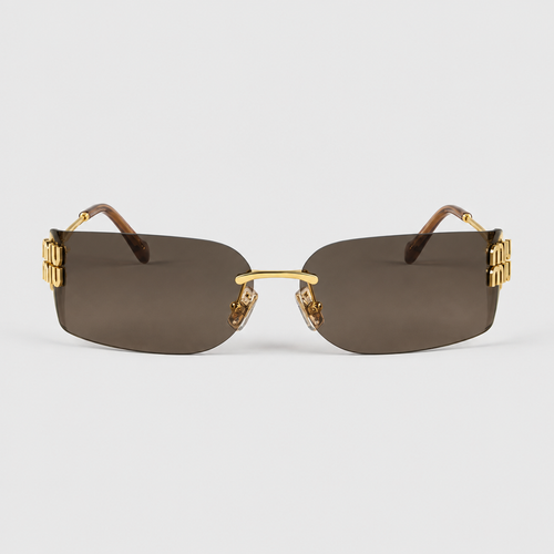 Unisex Rimless Alloy Sunglasses
