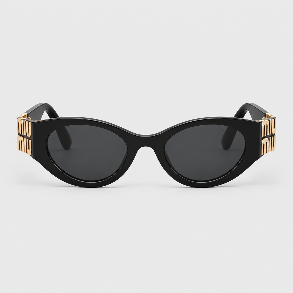 Letter-Detail Cat-Eye Sunglasses — view 2