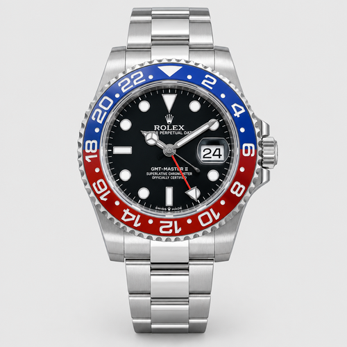 Two-Color-Bezel Bracelet Watch