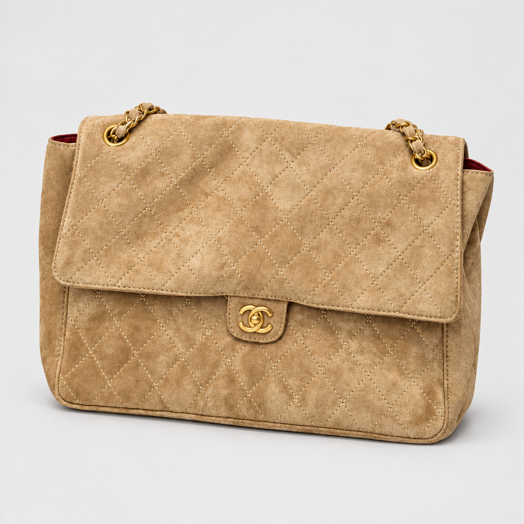 Quilted Chain Flap Shoulder Bag — view 4