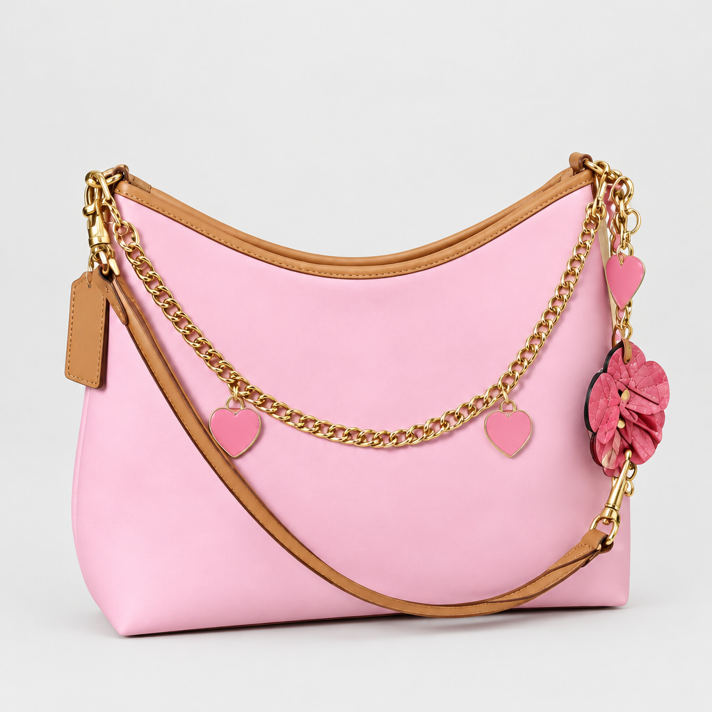 Charm Trim Crescent Hobo Bag — view 6