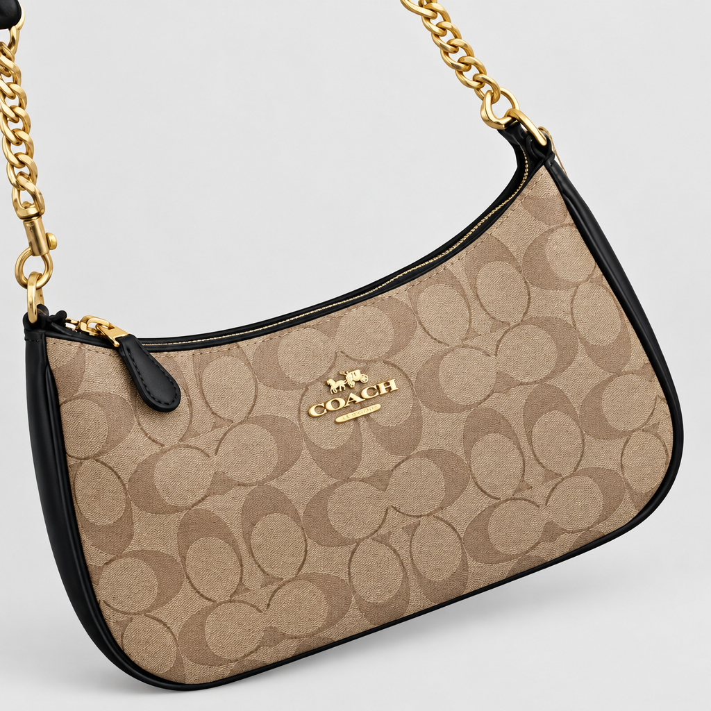 Curved Zip Top Shoulder Bag — view 11