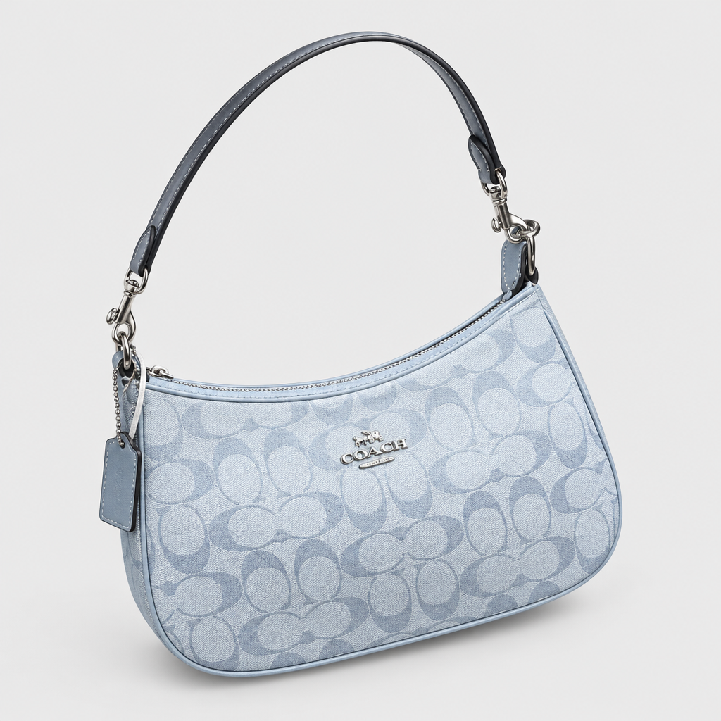 Curved Zip Top Shoulder Bag — view 13