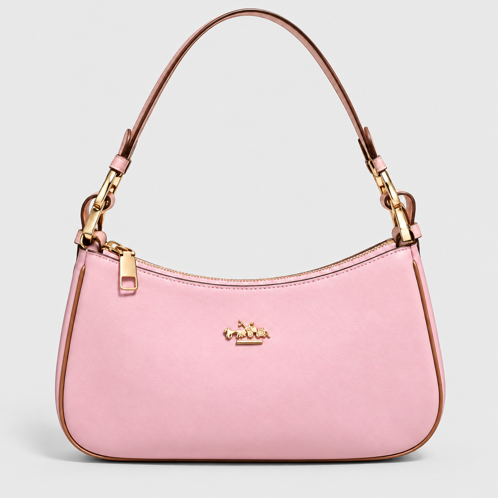 Curved Zip Top Shoulder Bag — view 14