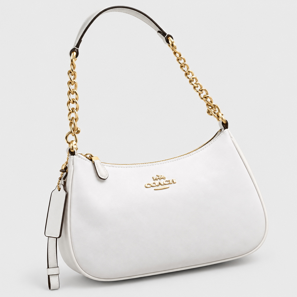 Curved Zip Top Shoulder Bag — view 6