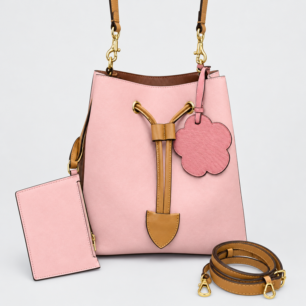 Drawstring Chain Bucket Bag — view 6