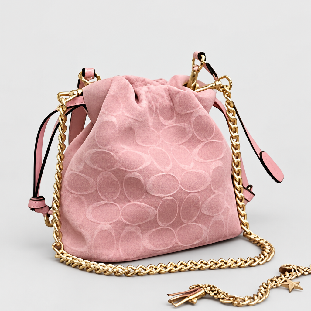 Drawstring Chain Bucket Bag — view 4