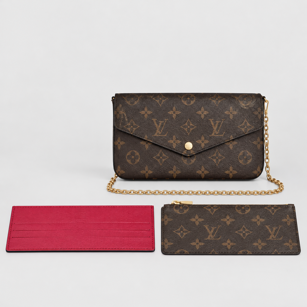Envelope Chain Strap Clutch — view 1