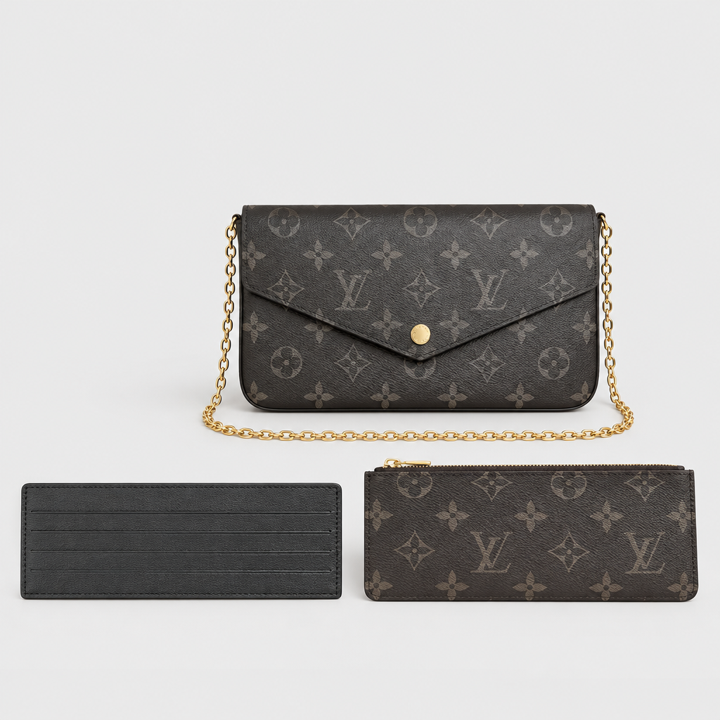 Envelope Chain Strap Clutch — view 5