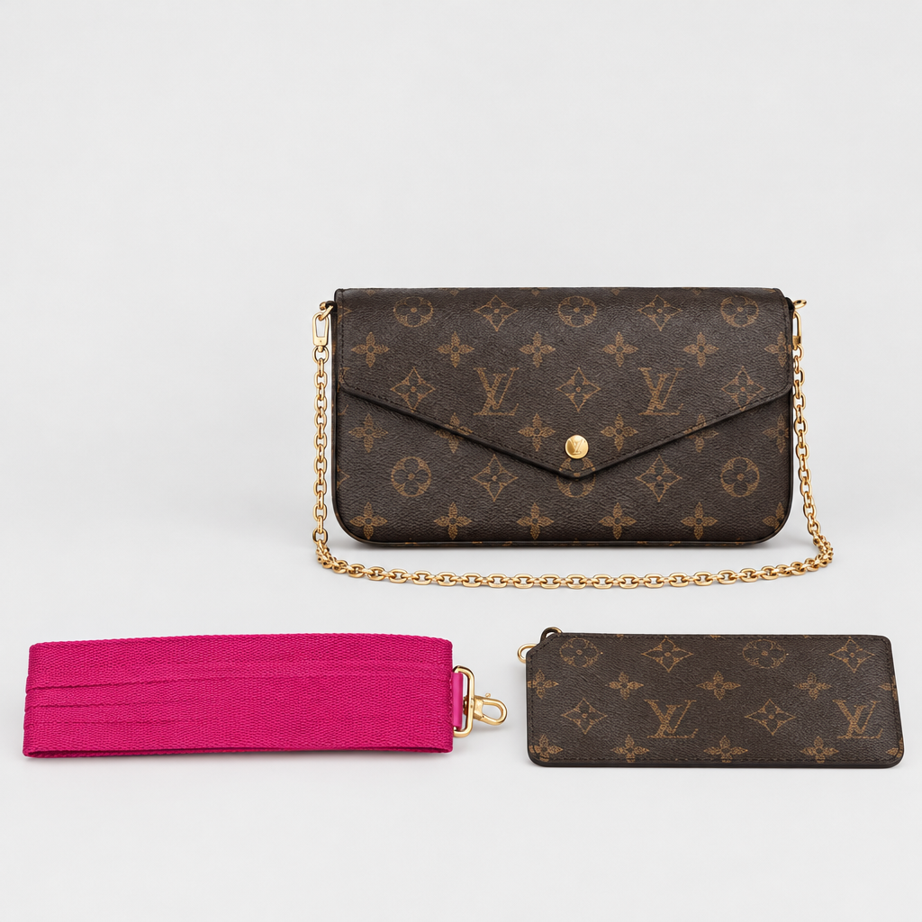 Envelope Chain Strap Clutch — view 6