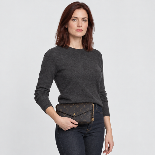 Envelope Chain Strap Clutch