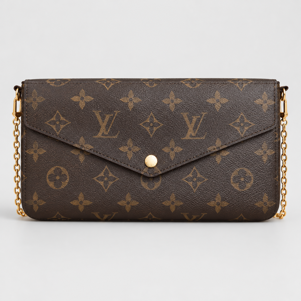 Envelope Chain Strap Clutch — view 4