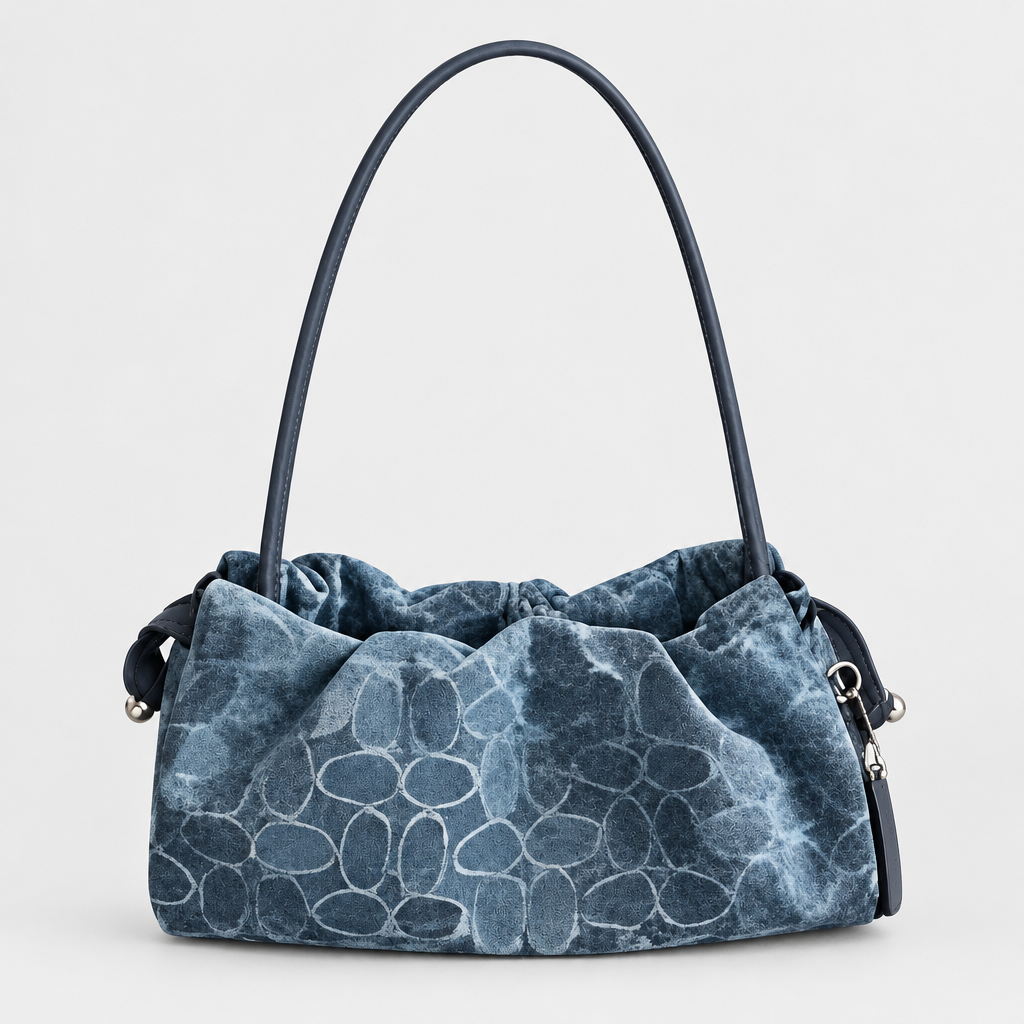 Gathered Print Shoulder Bag — view 6