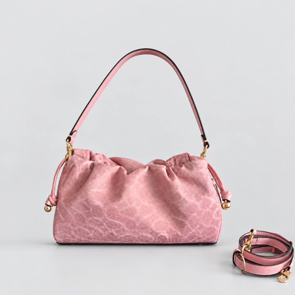 Gathered Print Shoulder Bag — view 1
