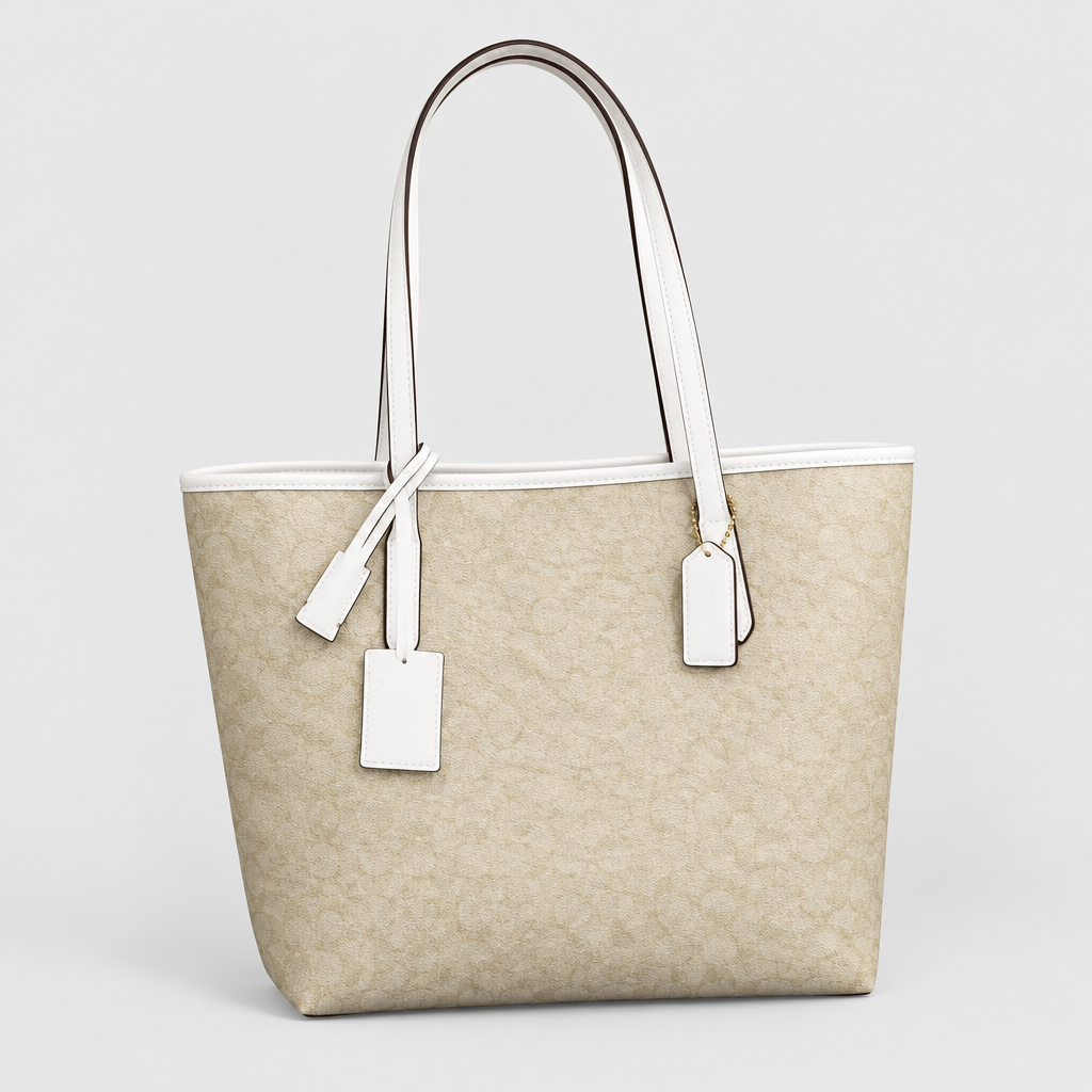 Monogram Trim Tote Bag — view 6