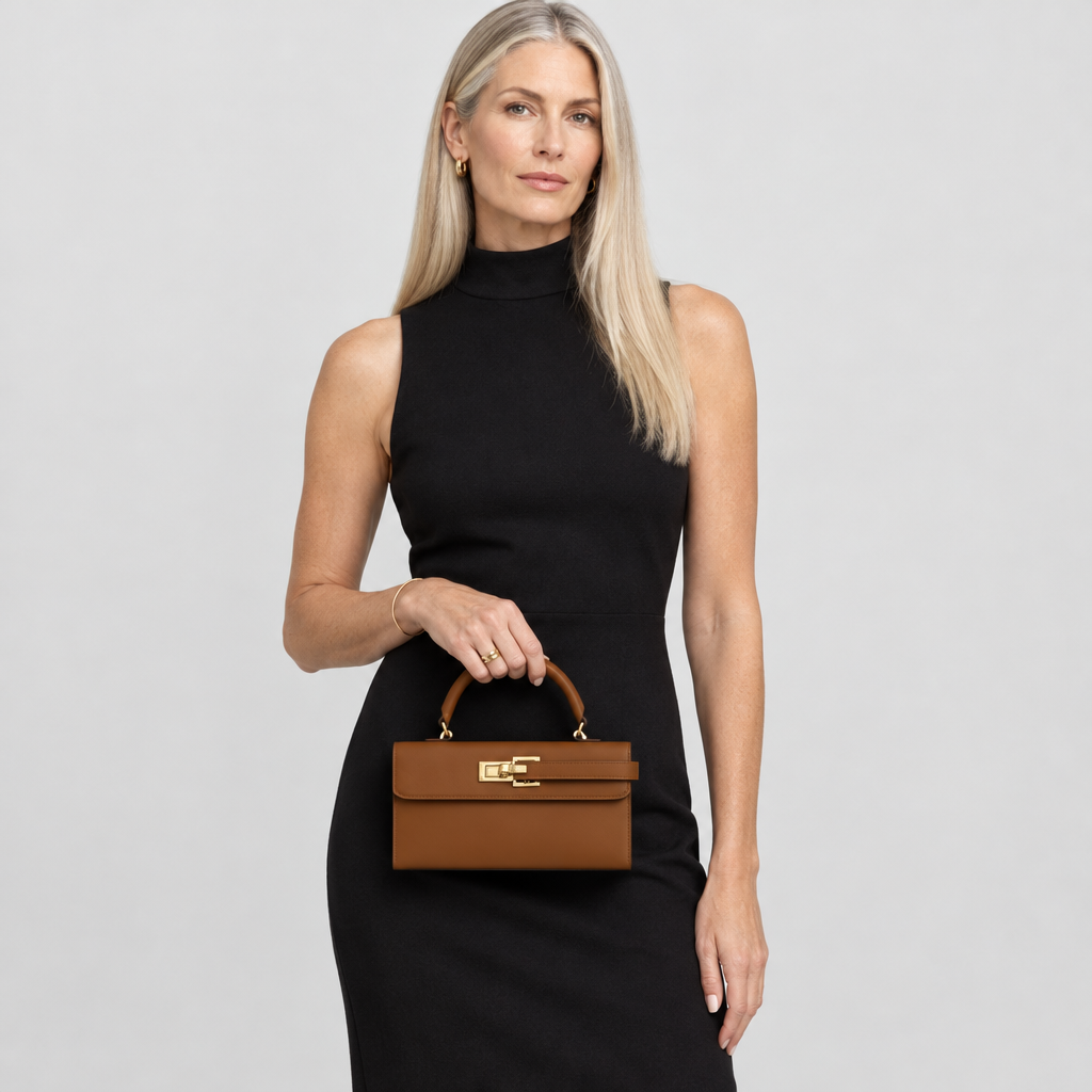 Structured Top Handle Flap Handbag — view 4