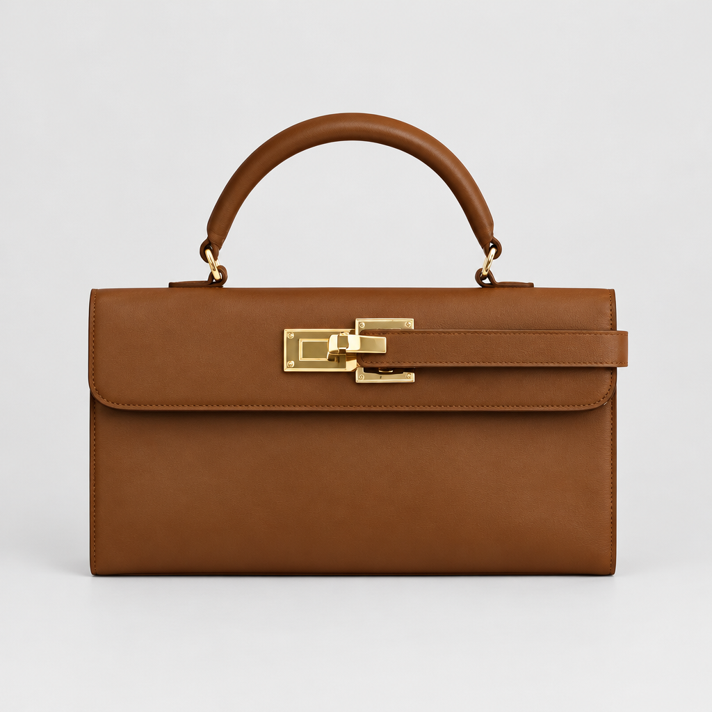 Structured Top Handle Flap Handbag — view 8