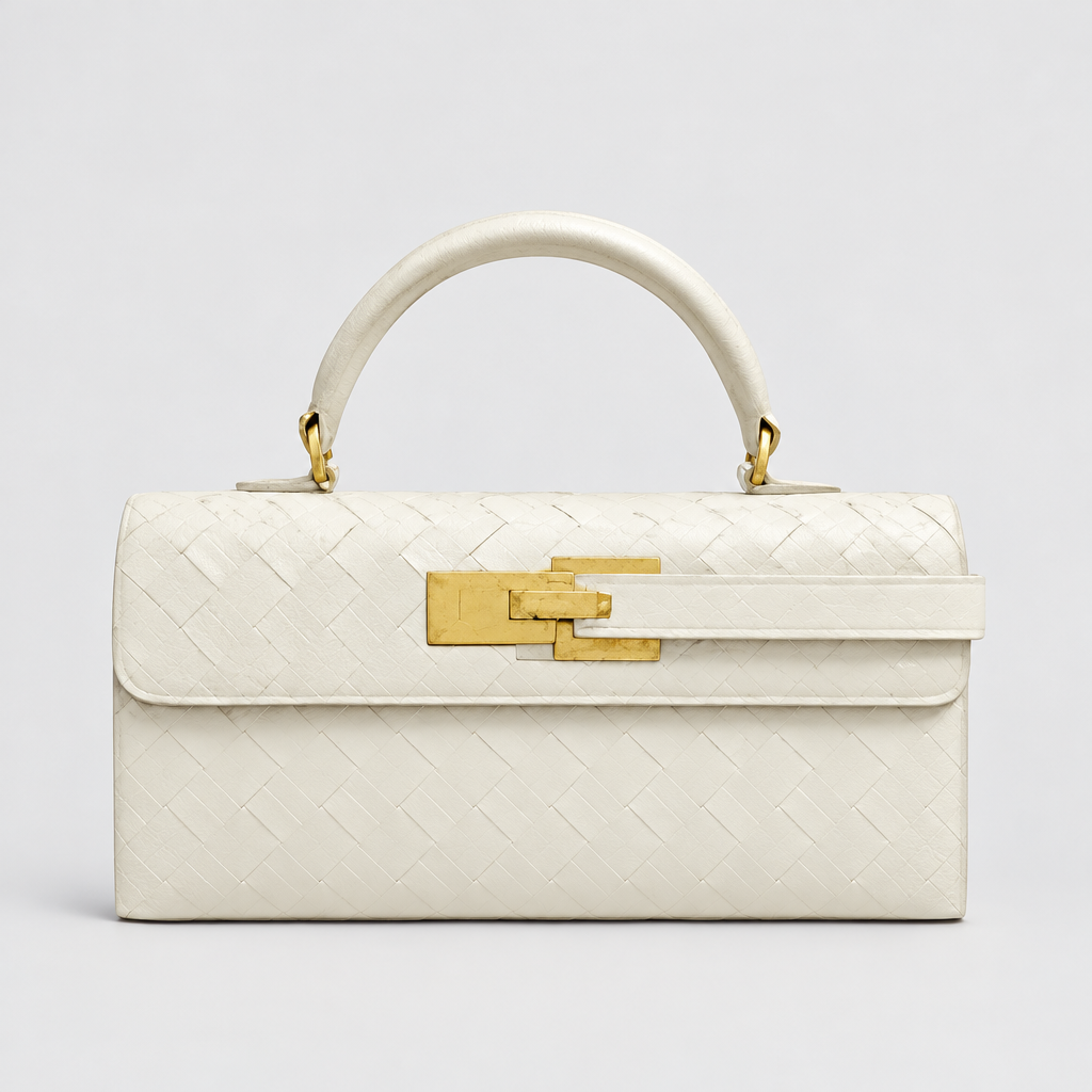 Structured Top Handle Flap Handbag — view 1