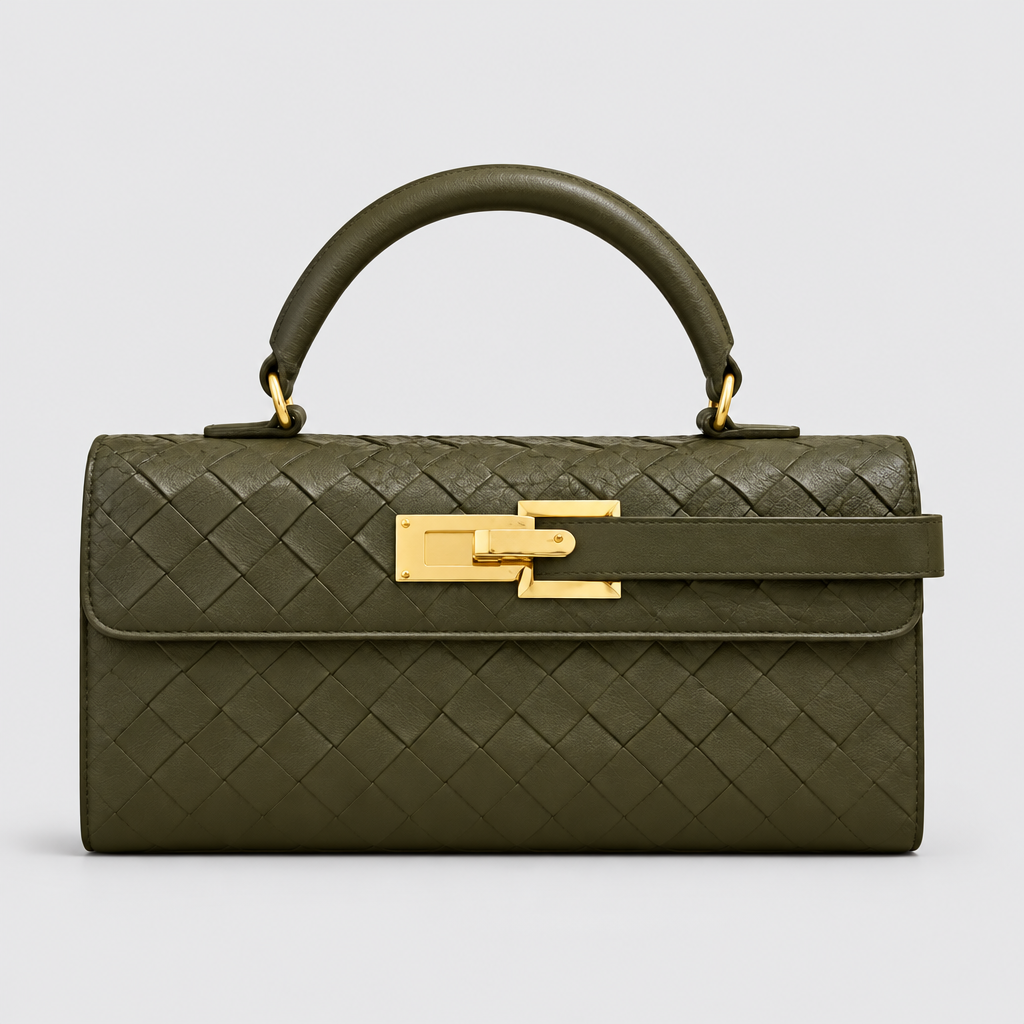 Structured Top Handle Flap Handbag — view 7
