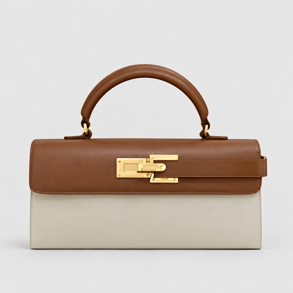 Structured Top Handle Flap Handbag — view 6