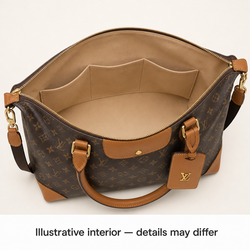 Patterned Structured Tote Bag