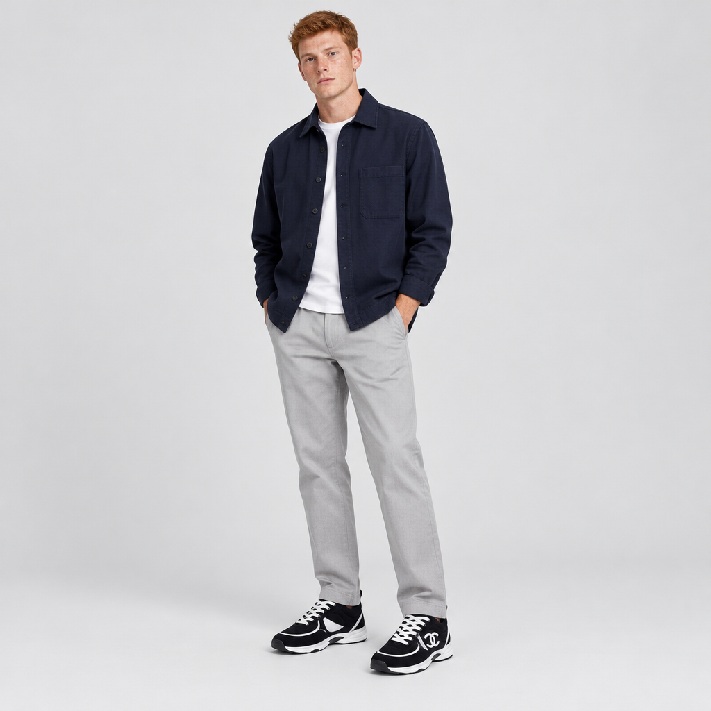 Unisex Black and White Sneakers — view 5