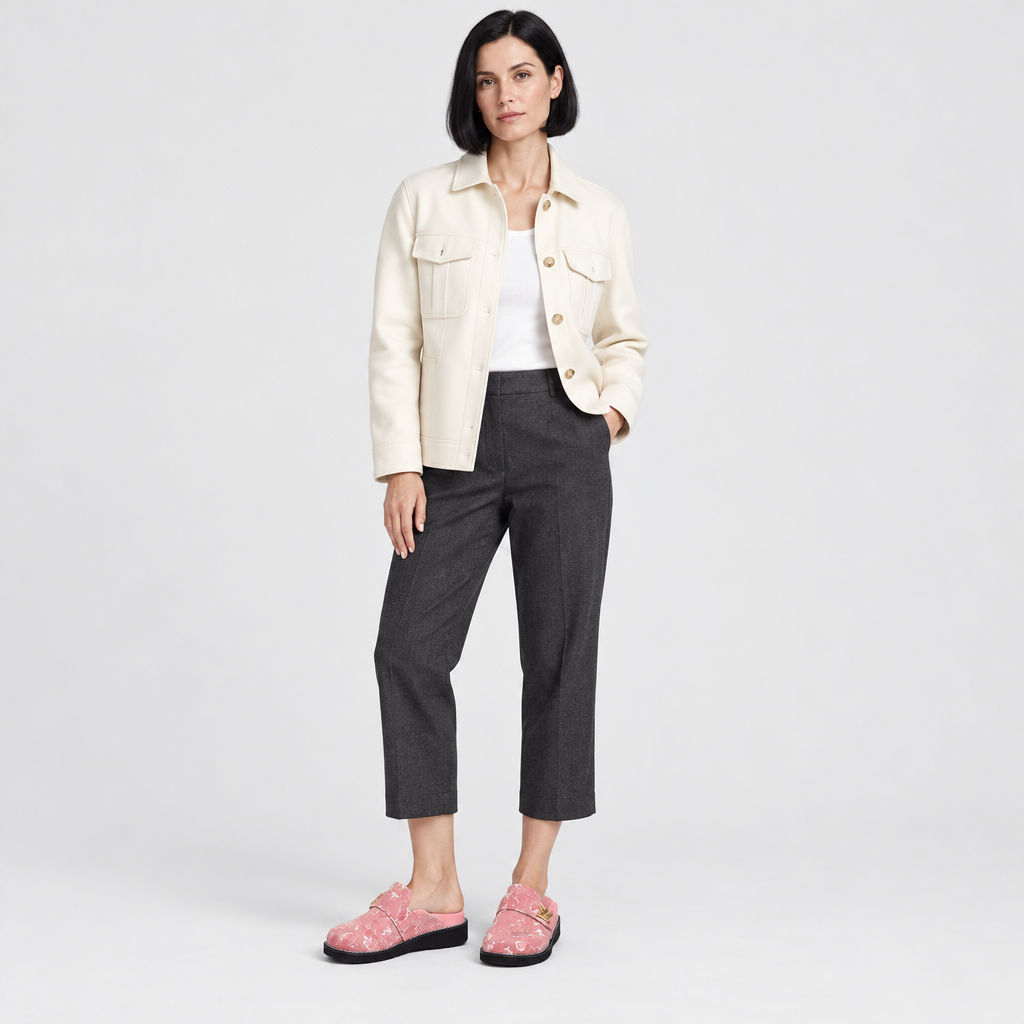 Unisex Patterned Platform Clog Mules — view 6
