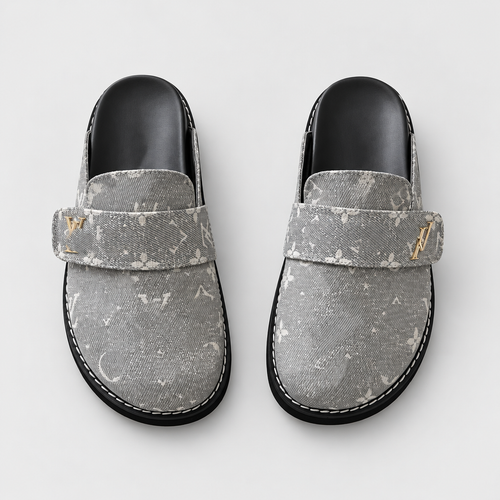 Unisex Patterned Platform Clog Mules