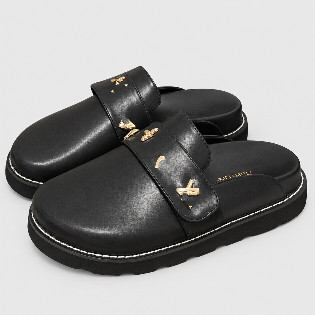Unisex Patterned Platform Clog Mules — view 9