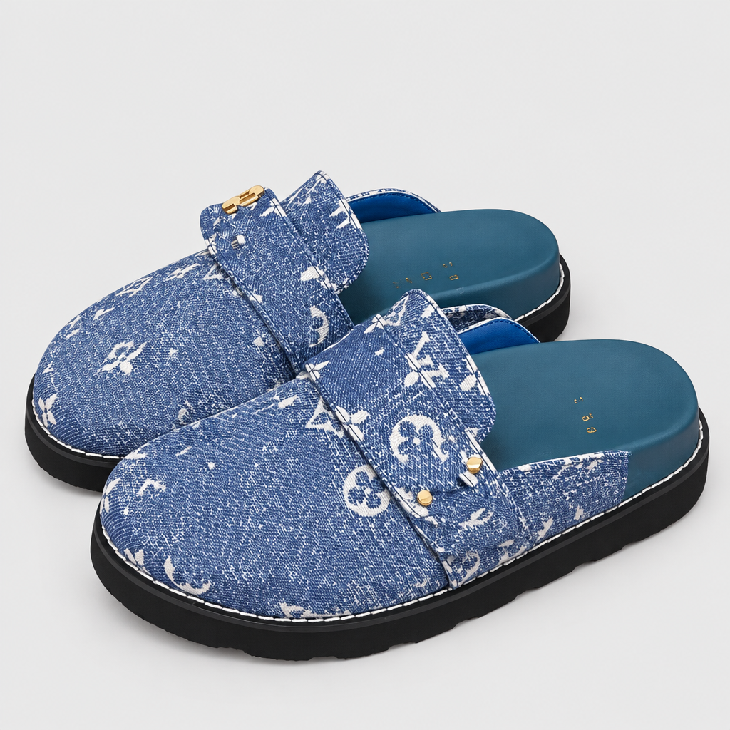 Unisex Patterned Platform Clog Mules — view 10