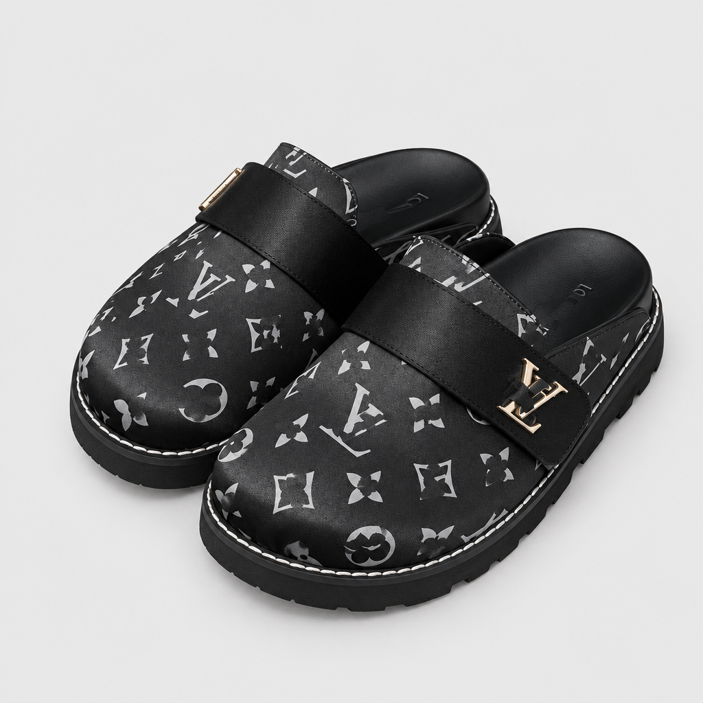Unisex Patterned Clog Mules — view 9