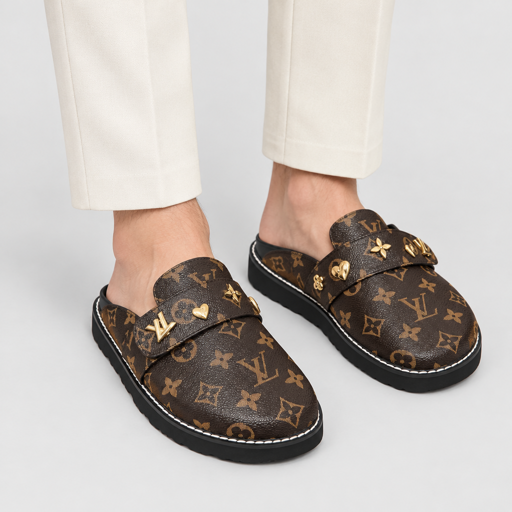 Unisex Patterned Clog Mules — view 2