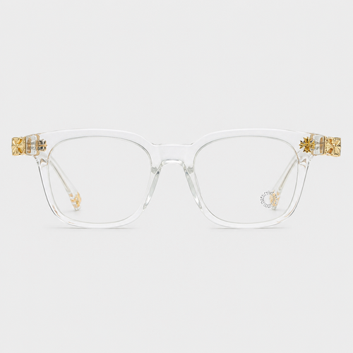 Square Cross-Detail Eyeglass Frames