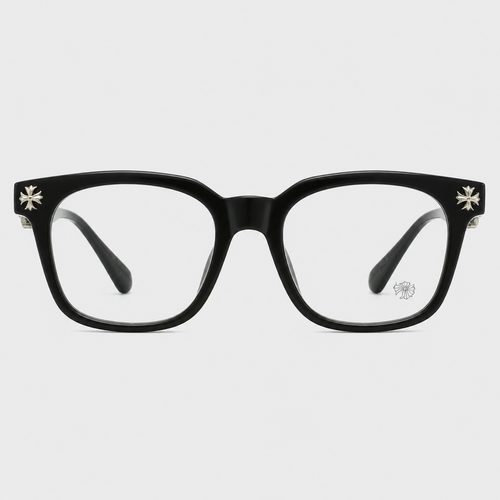 Square Cross-Detail Eyeglass Frames