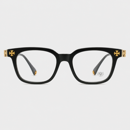 Square Cross-Detail Eyeglass Frames