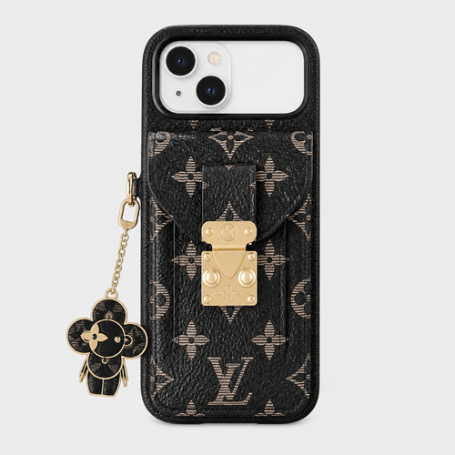 Women's Fashion Lock Card Holder Phone Case for iPhone
