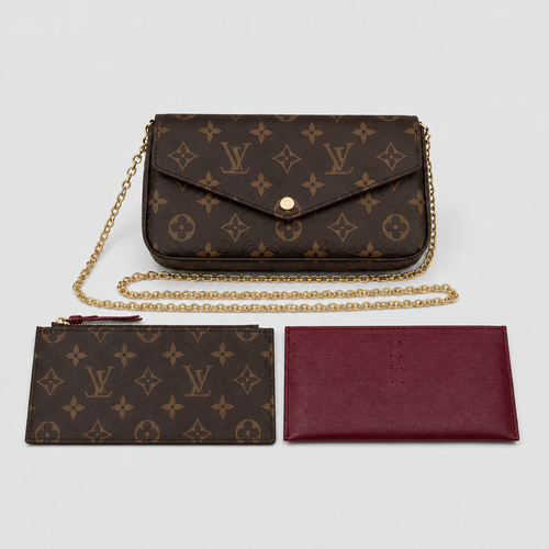 Women's Genuine Leather Chain Shoulder Bag